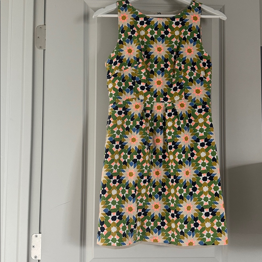 Fossil Multicolor Geometric Dress